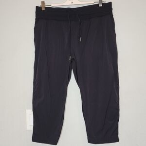 Lululemon Dance Studio Crop Black Pull On Unlined Pants women's size 12